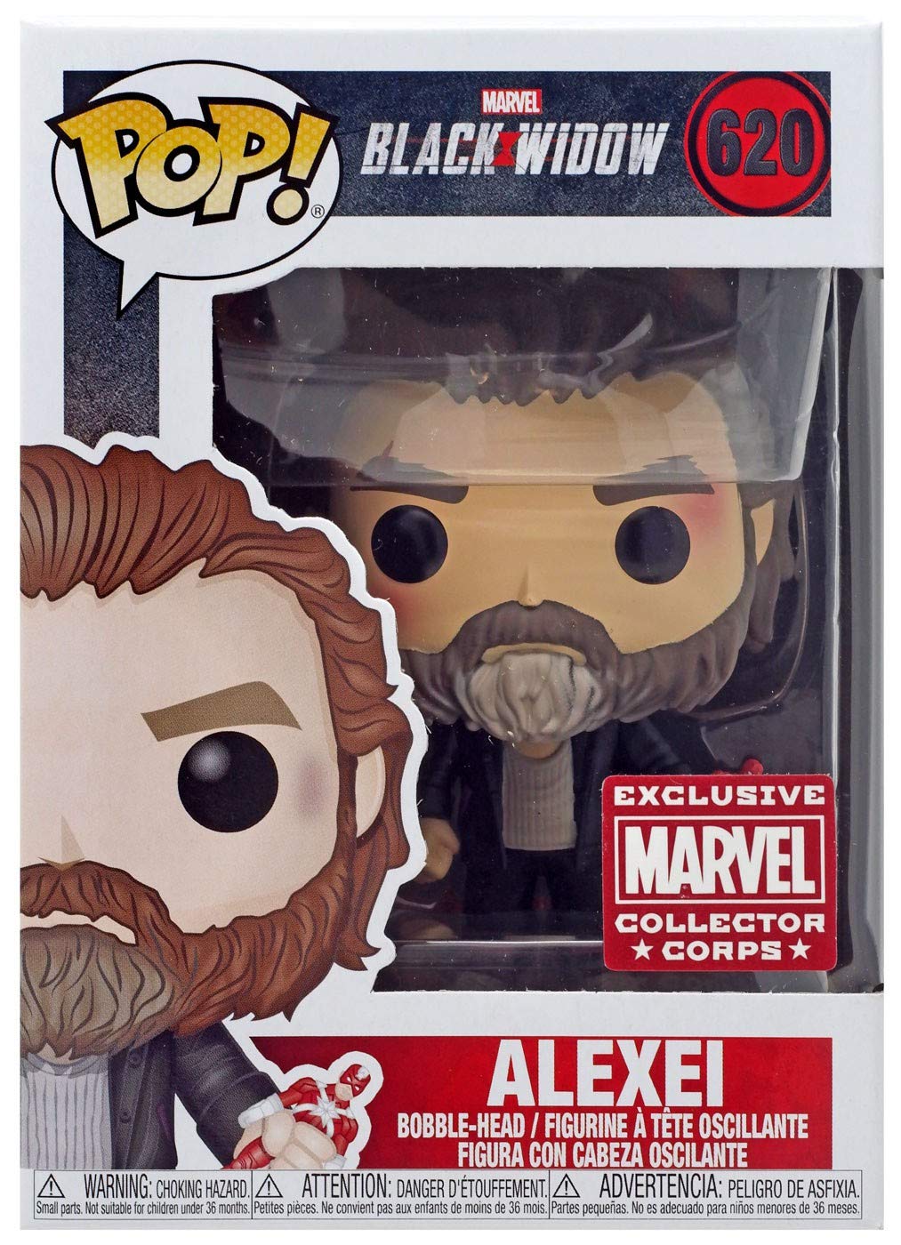 POP! Marvel Collector Corps Exclusive Black Widow: Alexei #620 w/ Protective Case