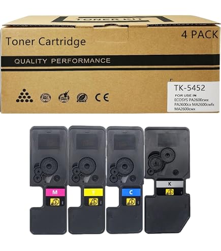 Amazon.com: KYOCERA TK-5452Y Yellow Toner Cartridge for MA2600cwfx