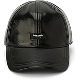 Kate Spade Women's Sam Label Patent Baseball Hat, Stylish Fashion Accessory Cap for Women, Black, OS