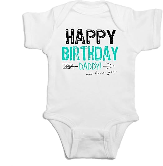 happy birthday daddy sleepsuit