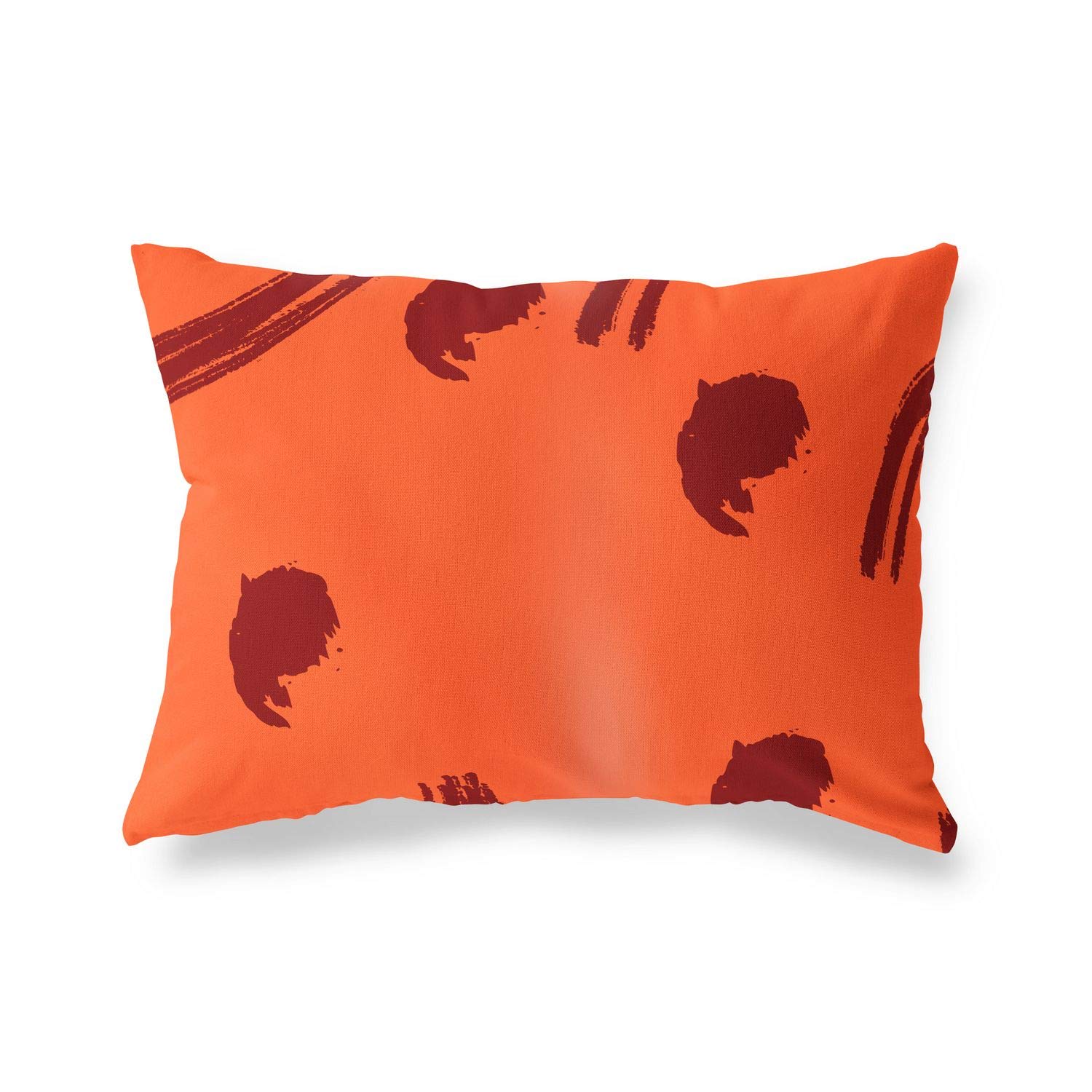 Bonamaison Decorative Cushion Cover Orange & Bordeux, Throw Pillow Covers, Home Decorative Pillowcases for Livingroom, Sofa, Bedroom, Size: 35x50 Cm - Designed and Manufactured in Turkey