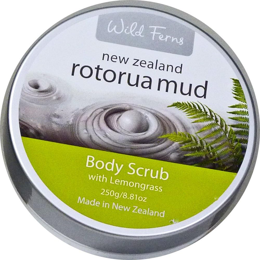 Wild Ferns Rotorua Mud Body Scrub with Lemongrass Beauty