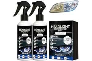 Headlight Refurbished Suit, Car Headlight Restoration Kit for Oxidized Yellowed Headlamps, Multifunctional Car Headlight Refu