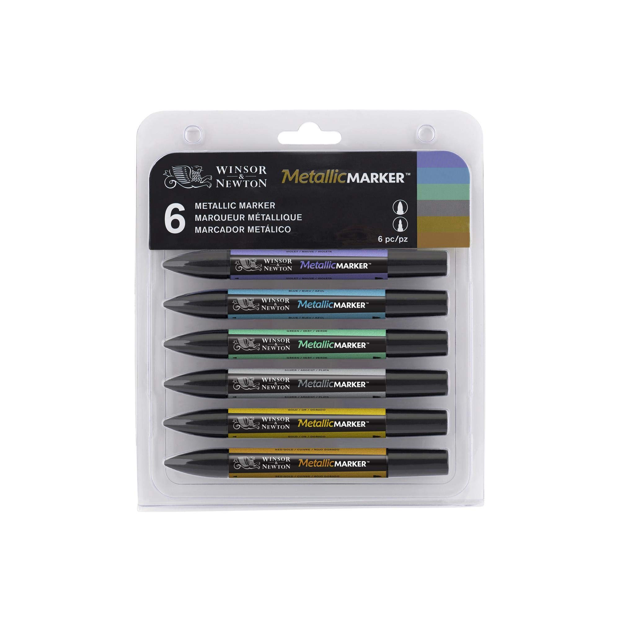 Winsor & Newton Metallic Marker (Pack of 6) — image 1