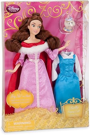 Amazon Disney Usディズニー公式ベル Belle 美女と野獣 シンギングドールとコスチュームセット 歌う人形 フィギュ 並行輸入品 人形 ドール おもちゃ