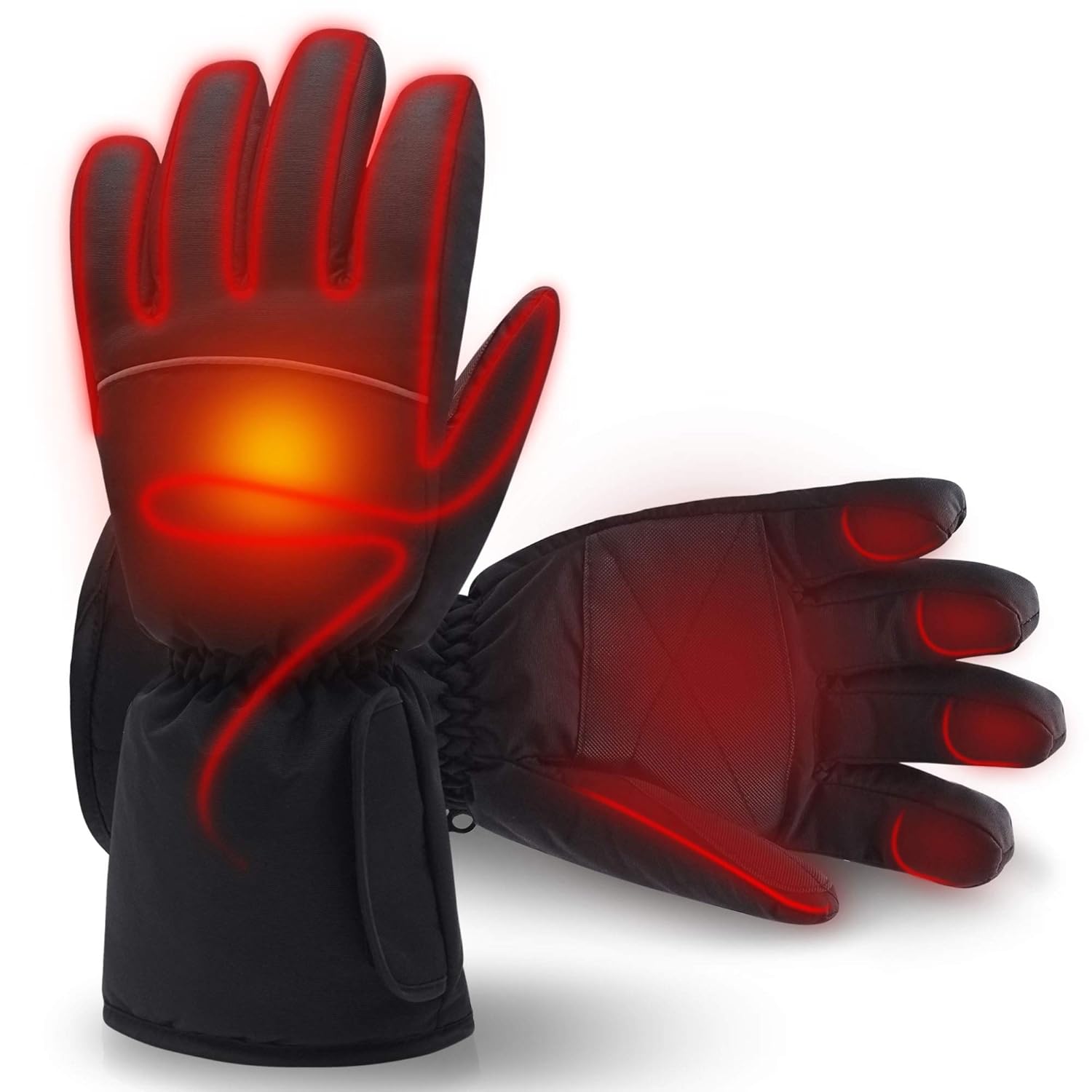 IFWATER Men Woman Electric Gloves with 7.4V Rechargeable Battery