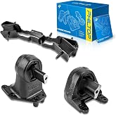 PHILTOP Set of 3 Engine Mounts for 2012-2017 Jeep Wrangler | for 2018 Wrangler JK, EM3323 EM3321 EM3322, Transmission Mount, Front/Left/Right