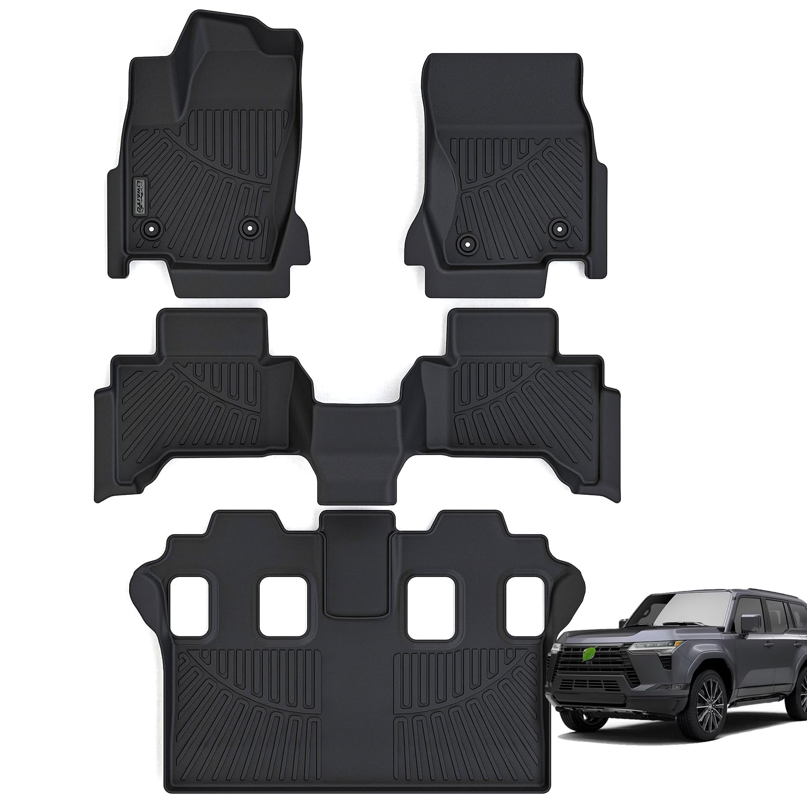 LJWAITO Floor Liners for 2024 2025 Lexus GX550 7