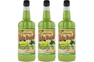 Baja Bob's Original Sugar Free Margarita Mix 32oz Bottle - Sugar Free Cocktail Mixer - Keto Friendly - Low Calorie - Low Carb - Non-Alcoholic Mix (Pack of 3)