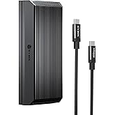 40Gbps M.2 NVMe SSD Enclosure, ICY BOX M.2 Enclosure Support SSD M/B+M Key Size 2280/2260/2242/2230 Compatible with Thunderbolt 4/3/USB4/3.2/3.1, Tool-Free Aluminum Thunderbolt 4 Enclosure