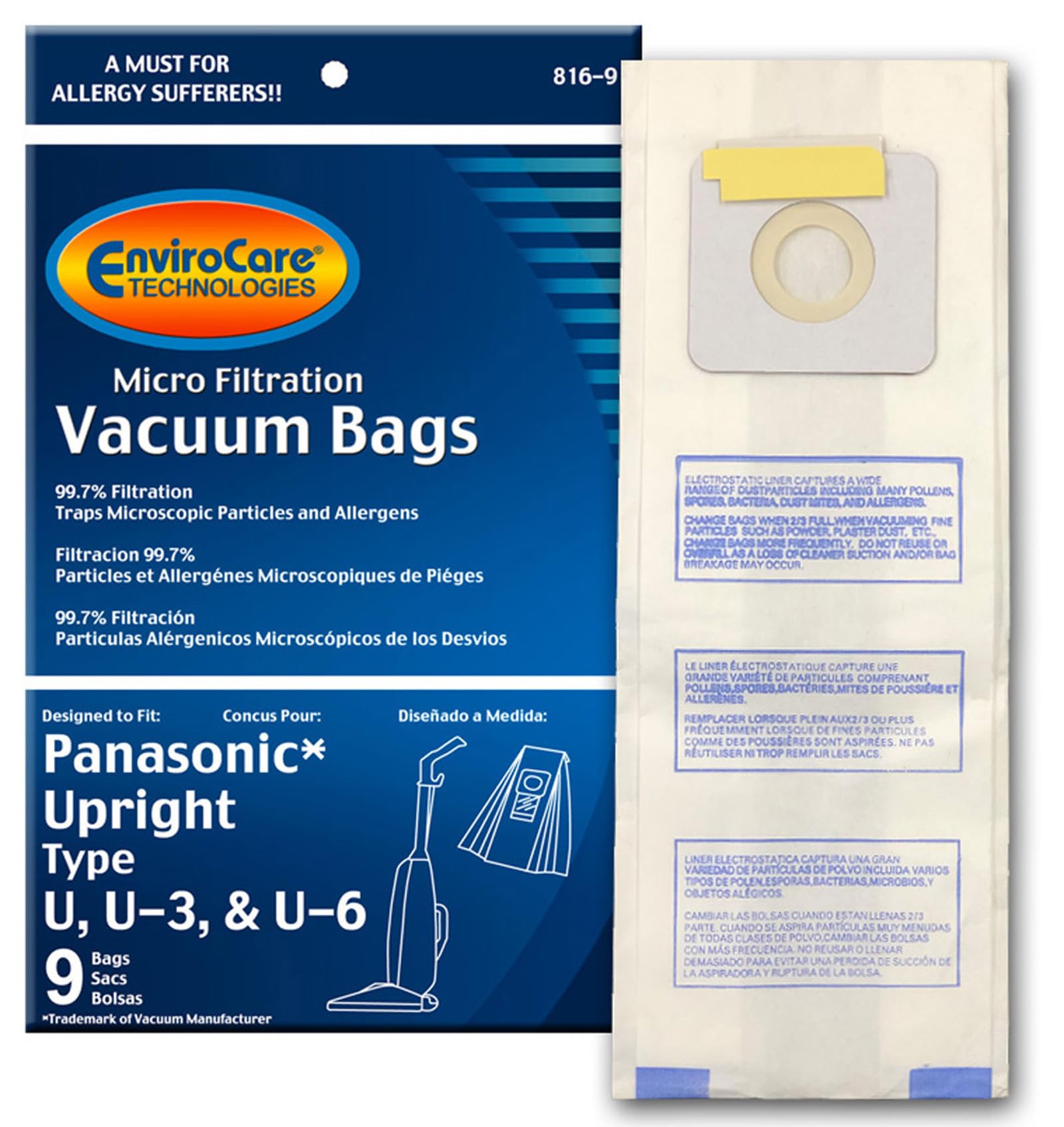 Kenmore Type E Vacuum Bags Kenmore 10 Type U Allergen