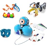 Wonder Workshop Wonder Pack, Coding Educational Bundle for Kids 6 and Older | Programmable STEM Robot Dash with Launcher, Gripper, Building and Sketch Kit
