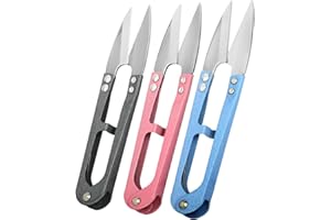 CZZXI 3PCS Thread Snips, High-Carbon Steel Thread Cutter, 4.25inch Yarn Scissors for Sewing, Quilting, Knitting, DIY, Jewelry Making, Bonsai Bud and Leaves Pruning.
