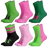 AVIINEN 6/12Pairs Witch Socks Bulk Valentine's Day Gifts Witch Party Favors Novelty Socks for Women Valentine's Day Stuff