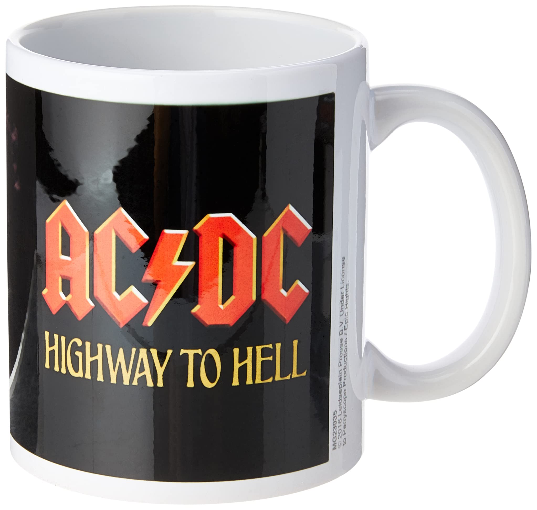 Pyramid International MG23935 "AC/DC (Highway To Hell)" Official Boxed Ceramic Coffee/Tea Mug, Multi-Colour, 11 oz/315 ml