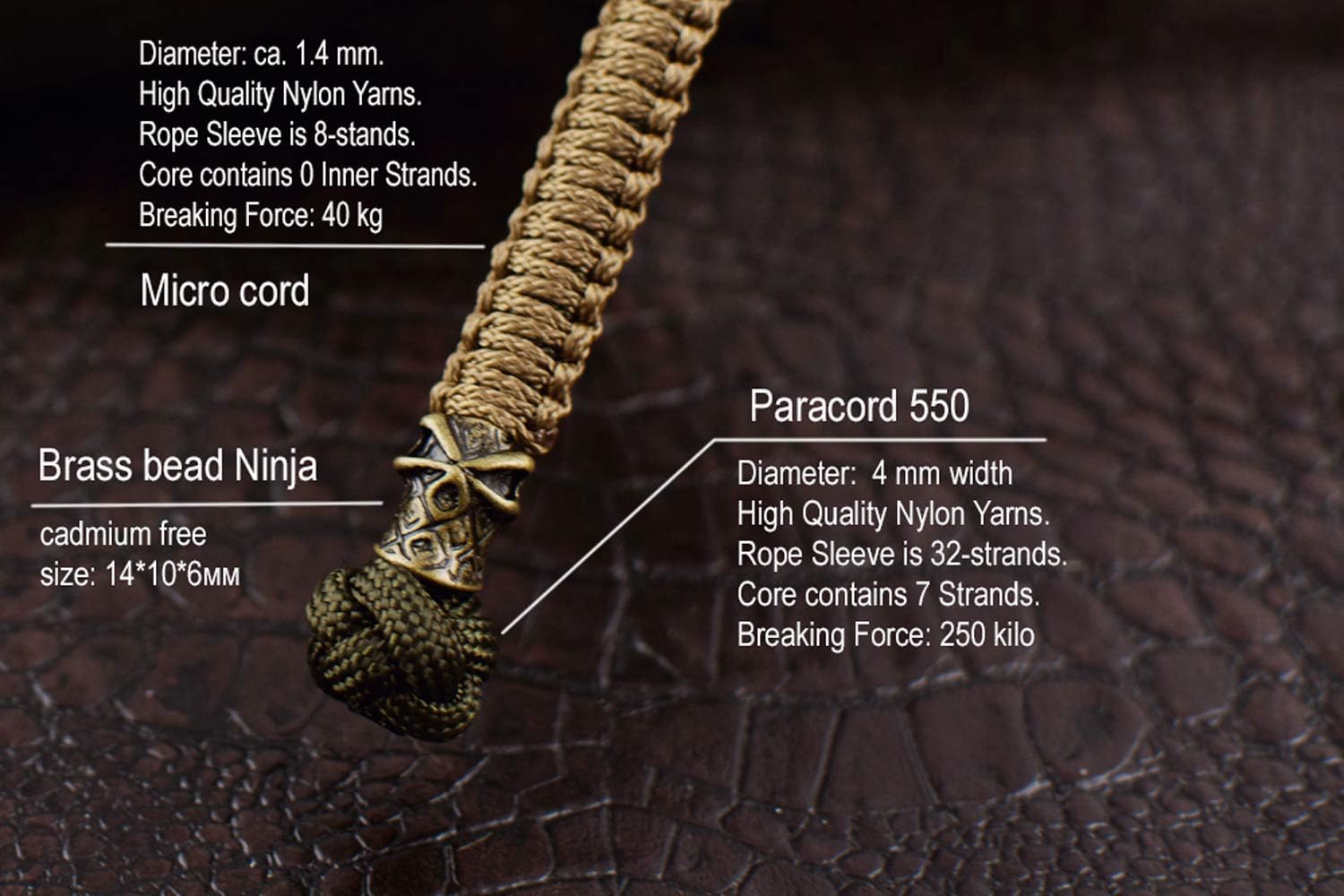 Grand Way Army Green Knife Lanyard – Utility Survival Gear Paracord – Tactical Knife Paracord Lanyard with Ninja Bead – Military EDC paracod Lanyard - Gifts for Men : Sports & Outdoors
