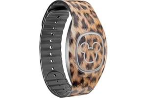Design Skinz Mirrored Leopard Hide - Skin Decal Vinyl Full-Body Wrap Kit Compatible with The Disney MagicBand 2.0 (Disney MagicBand 2.0 Not Included)