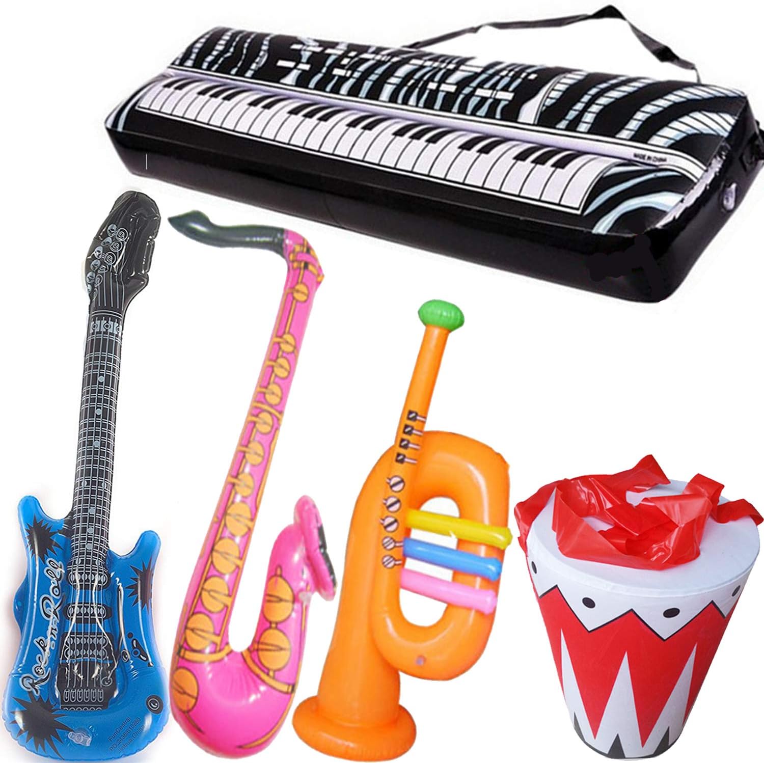 Inflatable Rock Star Toy Set 5 Pack Inflatable Inflatable