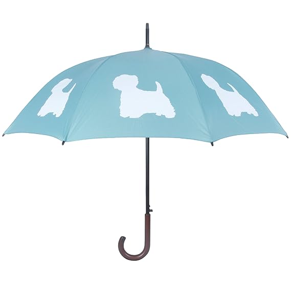 San Francisco Umbrella Co Powder Blue White Westie Umbrella Amazon In Clothing Accessories