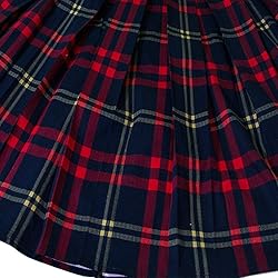 Girstunm Women's Pleated Vintage Skirt Floral Print