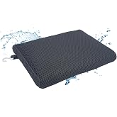 REEZEIVI Shower Seat Cushion,Silicone Non-Slip Base for Elderly &amp; Disabled | Raised 4D mesh shower pad, soft breathable, washable quick dry, silicone non-slip bottom
