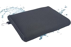 REEZEIVI Shower Seat Cushion with Non-Slip Silicone Bottom,Soft 4D Mesh Fabric,Bathtub Chair Pad for Elderly,Quick Drying and Washable Shower Seat Mat, Design for Elderly, Senior, Handicap,Disabled