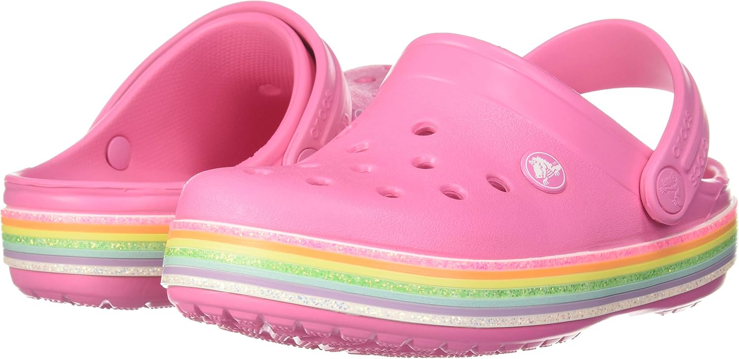 Crocs Crocband Rainbow Glitter Clog Bambini Zoccoli Unisex Scarpe per
