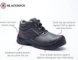 Blackrock Black Leather Chukka Safety Boots Steel Toe Mens Womens Wide Fit view 2