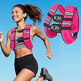 Zikopomi Weighted Vest Woman Man, 6lb/8lb/12lb/16lb/20lb/25lb/30lb Weight Vest with Reflective Stripes for Workout, Strength Training, Running, Fitness, Muscle Building, Weight Loss, Rucking Vest