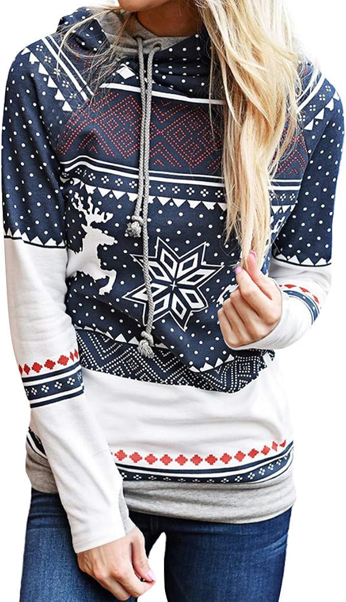 Amazon.com: Spring Color‿ Xmas Fair Isle Sweater for Women Christmas ...