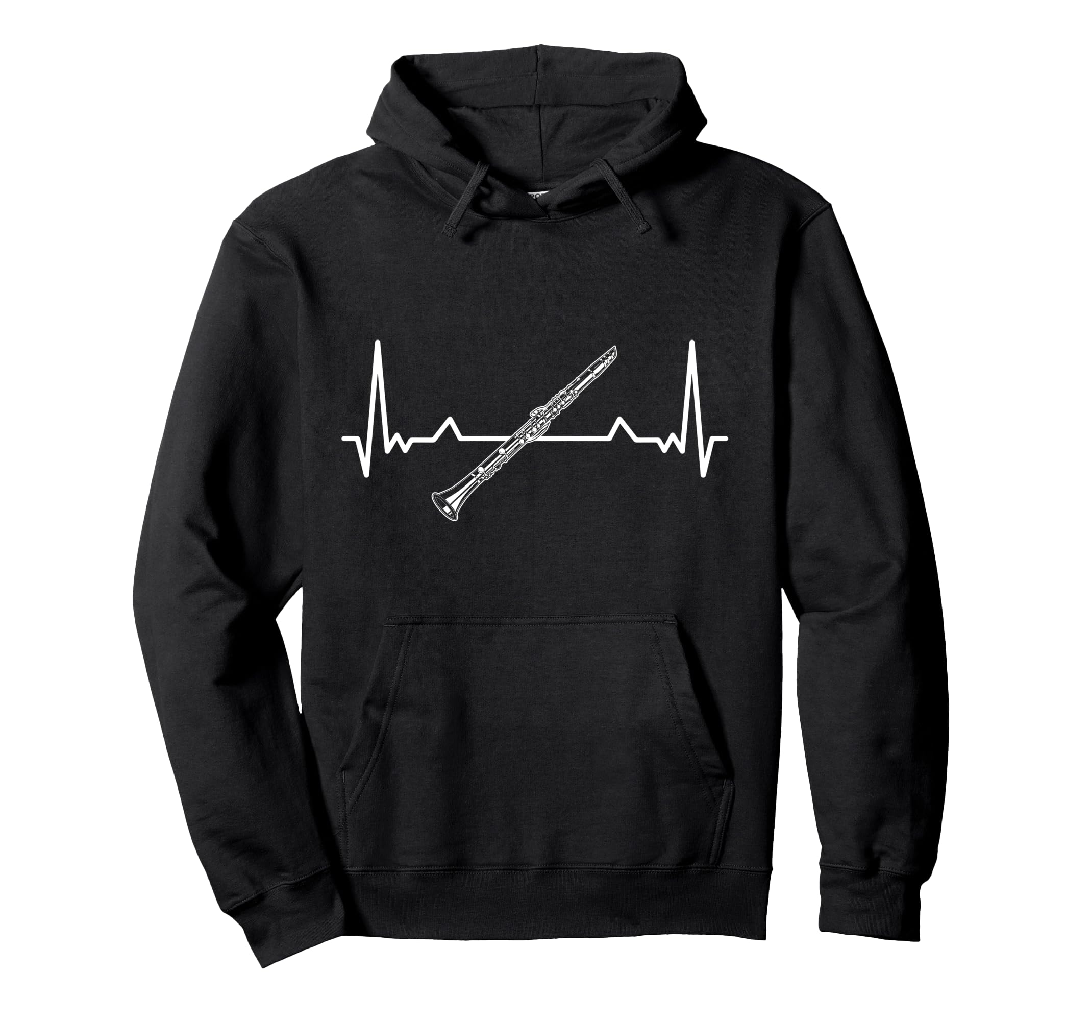 Clarinet Heartbeat Musicians Musical Instrument I Clarinet Pullover Hoodie