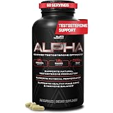 Alpha JYM X Testosterone Support for Men, Tongkat Ali &amp; Shilajit - 240 Caps | Ashwagandha, Shilajit, Hormone Balance, Natural Vitality Support, Physical Performance, Men's Supplement