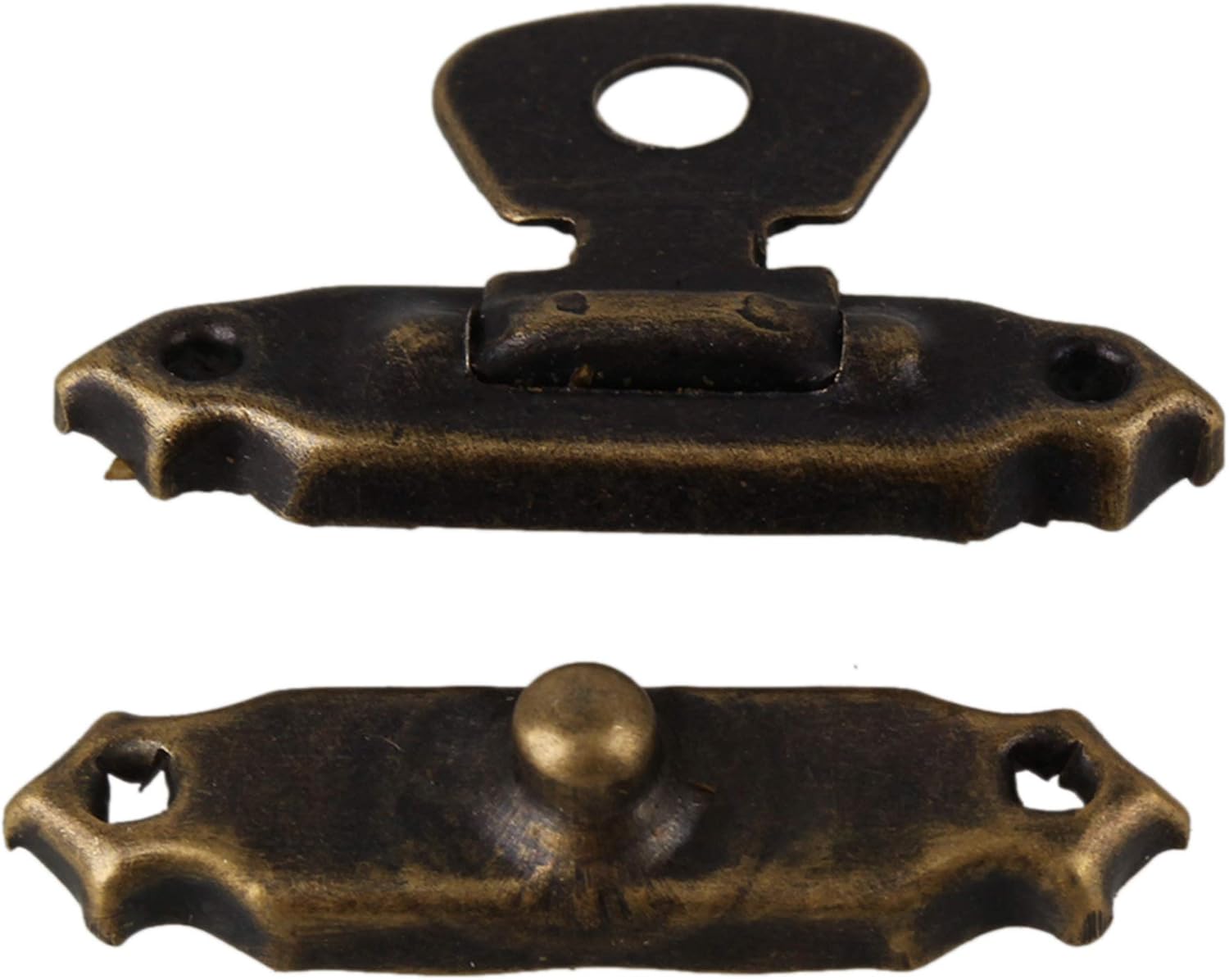 Yibuy 20pcs Mini Jewelry Chest Box Buckles Toggle Hasp Iron Latch Catch Clasp Bronzy - Image 4