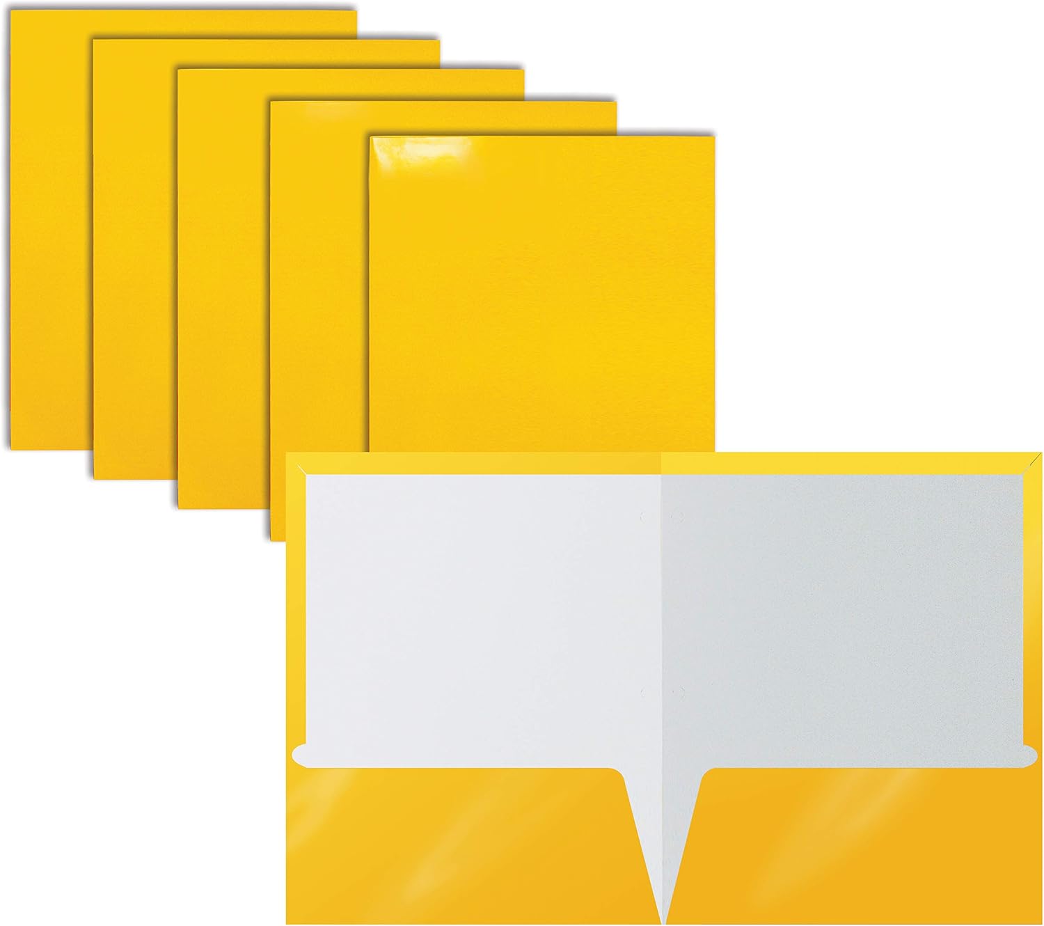 thumbnail image 2 of Better Office 25-Pack Light Blue Paper Folders – 2-Pocket, 3-Prong Fasteners, Letter Size, High Gloss 2 of 11