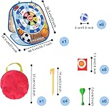 ZHEGAO Bean Bag Toss Game Kit Cornhole Sandbag Dart Tic Tac Toe Kids 5+ view 5