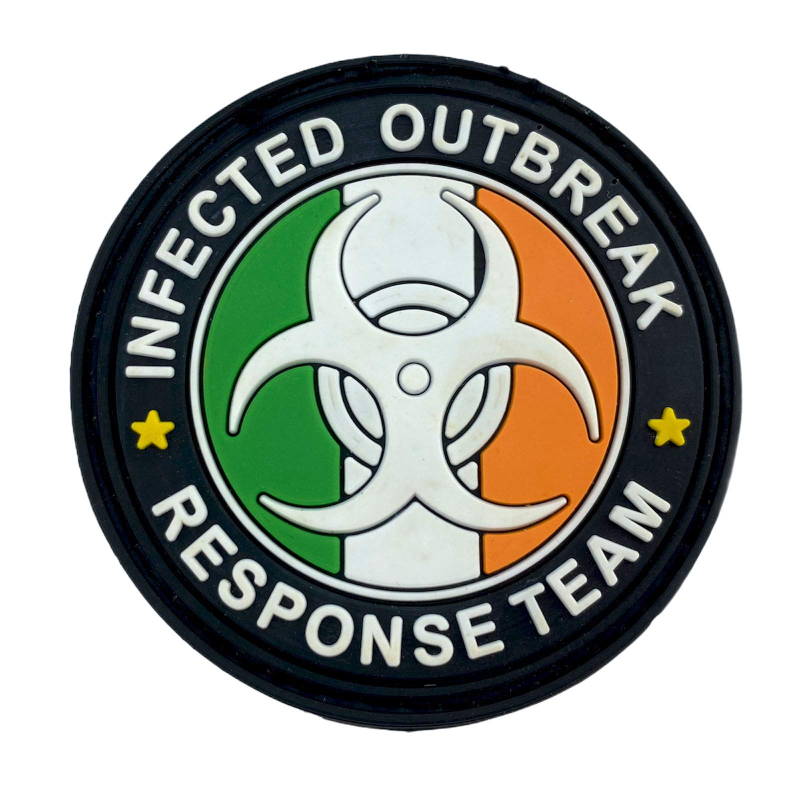 Ireland Irish Flag Infected Outbreak Response Team Glow in the Dark PVC Airsoft Morale Patch
