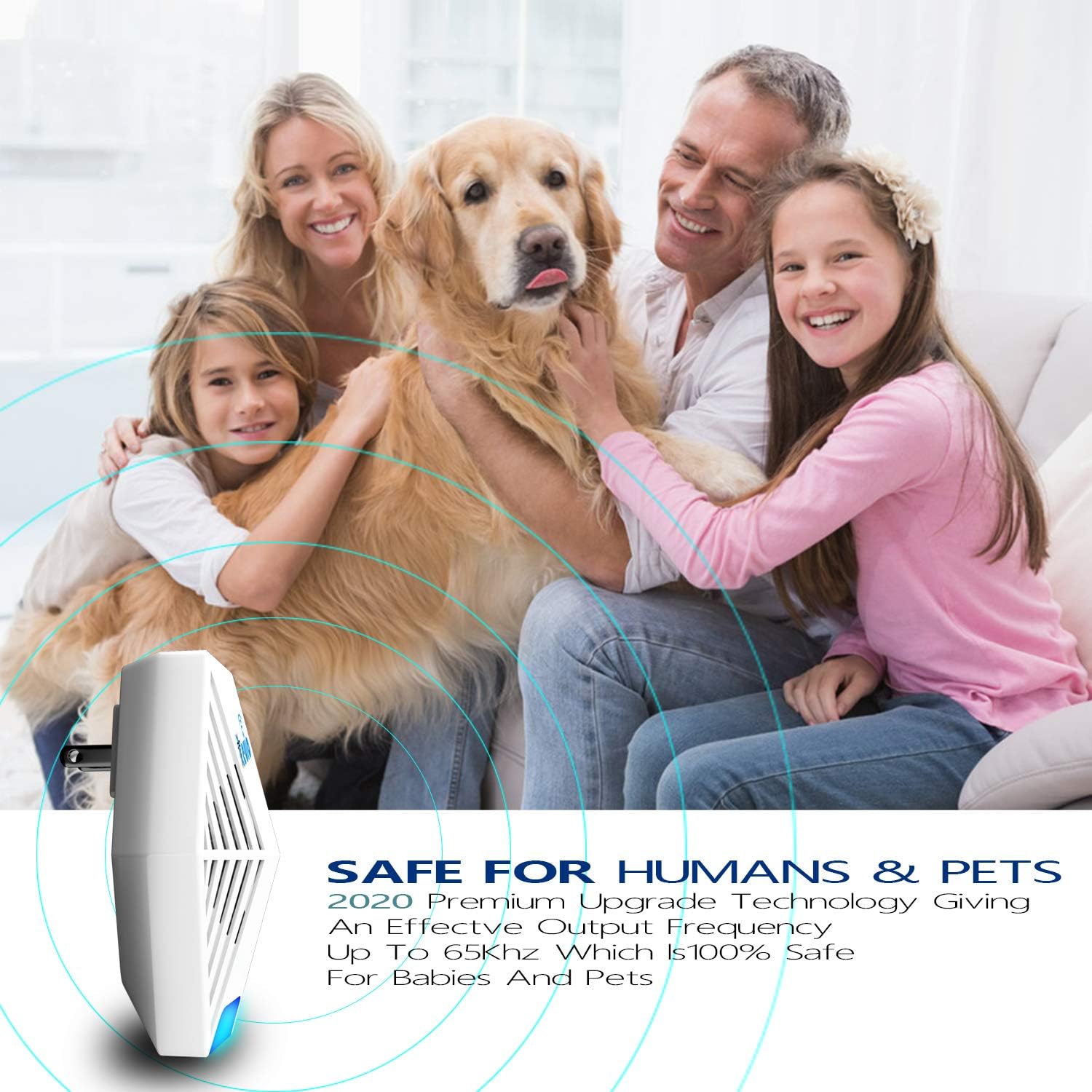 Ultrasonic Pest Repeller Plug-in Control Electronic Insect Repellent Pest Control Reject Devices Pest Repellent Home Indoor Defender for Rat Mosquito Mice Spider Ant Roaches Bugs Flea Insect (2 Pack) : Garden & Outdoor