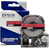 LABELWORKS 209BRPX PET (Polyester) Tape Cartridge - Black on Red Label Maker Tape - 3/8" (9MM) Wide, 30'