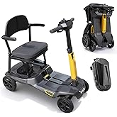 Ultra Lightweight Mobility Scooter for Adults & Seniors 24 Miles Range, 37.5 lbs Aluminum Frame, Airline Approved, Portable Electric Scooter