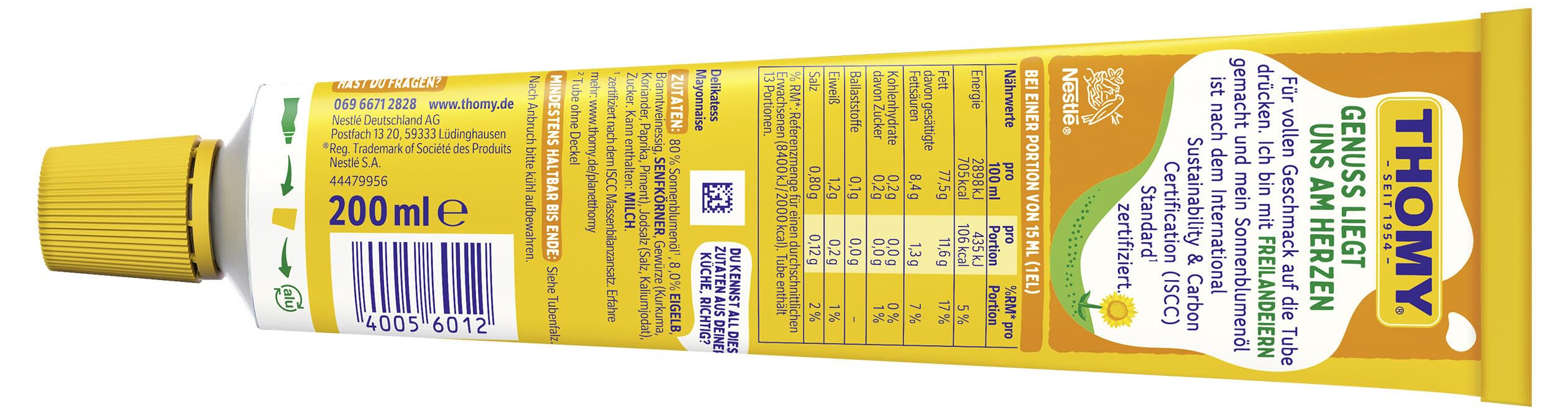 THOMY Delikatess-Mayonnaise, 200ml Tube, 1er Pack (1x200ml) 2