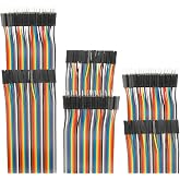 EDGELEC 120pcs 40cm Dupont Wire Male to Female Breadboard Jumper Wires 15.7 inch 1pin-1pin 2.54mm Connector for DIY Arduino R