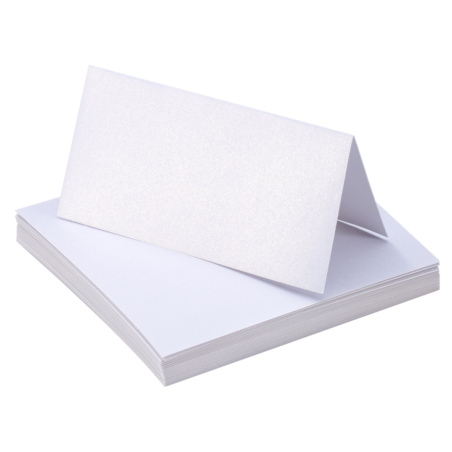 Bememo 50 Pieces White Table Cards Name Place Cards for Wedding Party Decoration