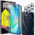 Milomdoi 3 Pack Tempered Glass for Samsung Galaxy A16 5G Screen Protector with 3 Pack Camera Lens Protector Accessories, Case Friendly, Mounting Frame