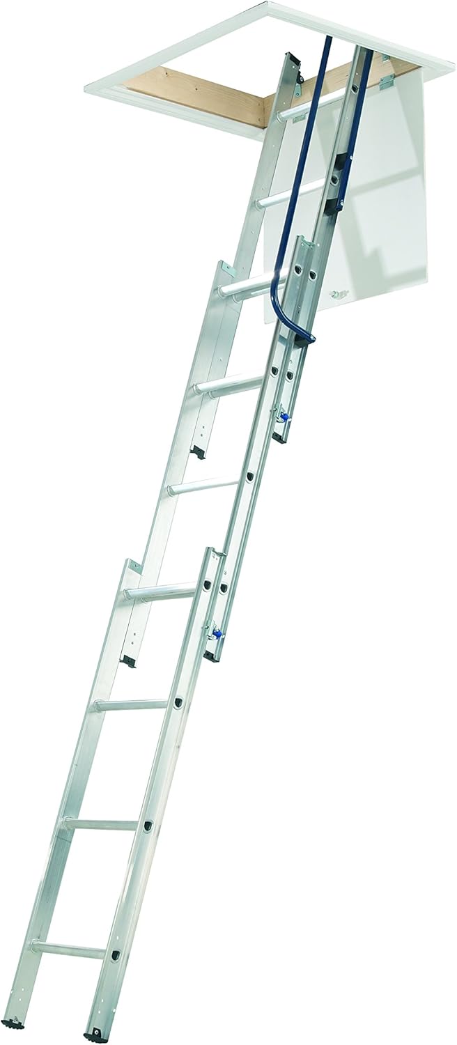 Werner 76013 Easy Stow Loft Ladder3 Section, Silver, One Size BigaMart