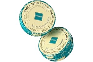 Onsen Hand & Cuticle Rescue Cream | Organic Nail Strengthener & Balm | Dry, Cracked Hands, Elbows & Feet | Shea Butter, Tsubaki & Jojoba Oil | Nail Repair & Growth, Vegan - 1 Pack (0.88 oz)