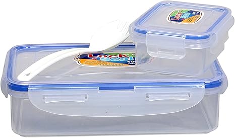 Lock \u0026 Seal 800ml + 125ml Plastic Lunch 