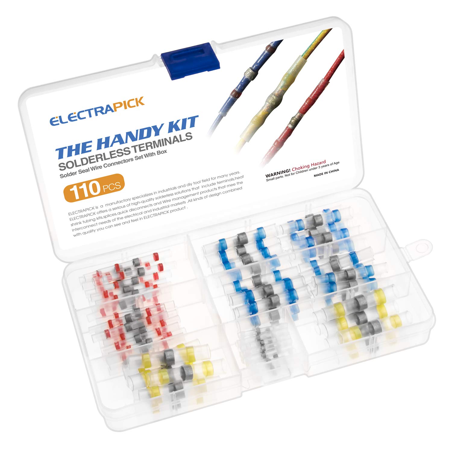 Solder Seal Wire Connectors, 110pcs Waterproof Solder Wire Connectors