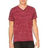 Bella + Canvas Unisex Jersey Short-Sleeve V-Neck T-Shirt XL MAROON MARBLE