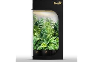 Gorilla Grow Tent 4 x 4 x 6'11" - Tallest Fixed Height Premium Indoor Grow Tent, Thickest & Most Durable Gorilla Canvas, Strongest w/ 300lb Hang Capacity, Hydroponic Tent w/Optional Accessories