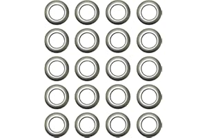 SWTOOL Selling Wonderful 1-9/16-Inch Inner Diameter Plastic Curtain Grommets 50-Pack (Silver)